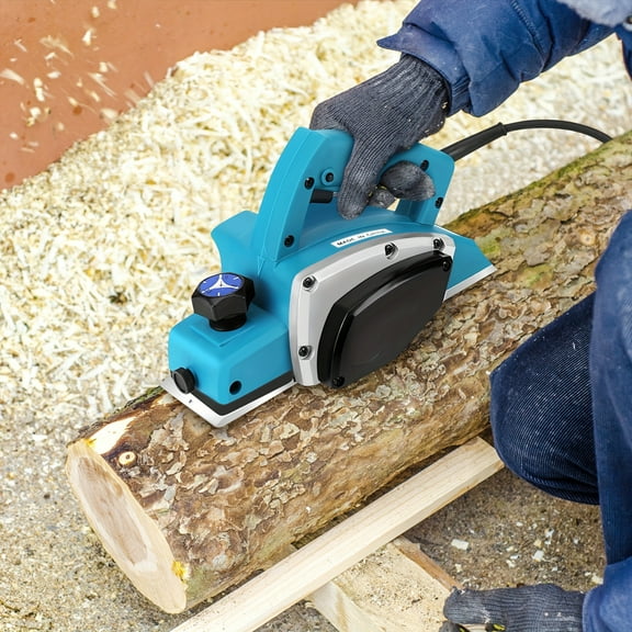 800W Powerful Portable Electric Hand Planer Kit - 110V Hand Held Woodworking Power Tool for Carpenter Woodworking Home DIY Furniture
