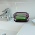 thumbnail image 4 of OUNONA Rectangular Soap Dish Holder Travel Soap Box for Shower 1Pcs, 4 of 7