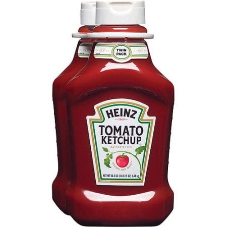 Heinz Tomato Ketchup Bottle, 50 oz, Pack of 2, 101 oz
