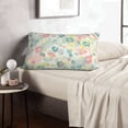 thumbnail image 6 of Lsque Watercolor Wildflowers Pattern Pillow Case – Soft & Cozy Throw Pillow Cover, Hypoallergenic Cushion Case for Sleeping Women with Envelope Closure-16"x24", 6 of 6