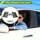 thumbnail image 2 of Moldura de Ventana de Pilar de Puerta Unique Bargains para Chrysler Town & Country Patrón de Fibra de Carbono Negro Sticker Antirrayaduras para Postes de Pilar 10 Piezas, 2 of 7