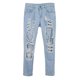 thumbnail image 2 of Pantalones rasgados ajustados Colco de mezclilla elásticos S, 2 of 8