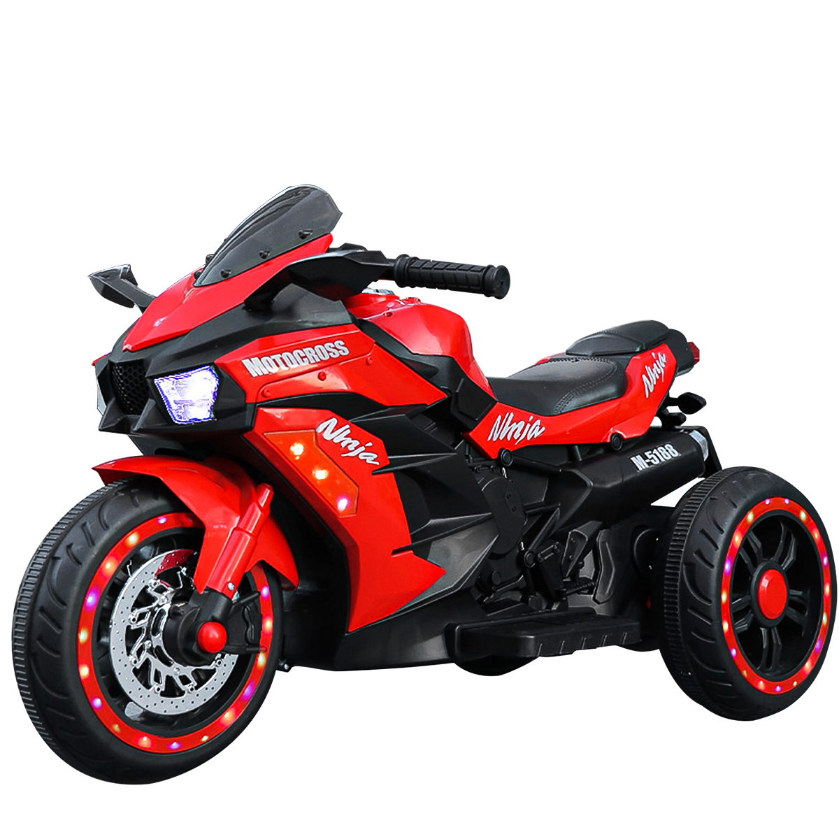 WUBEN 12V Motorcycle For Kids Battery Powered Electric Vehicle With 3 