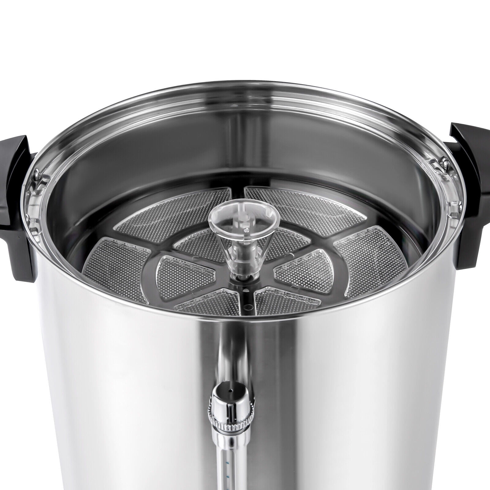Commercial Coffee Urn - 150 Cup Capacity, 1500W Quick Brew Stainless Steel  | Auto Keep-Warm For