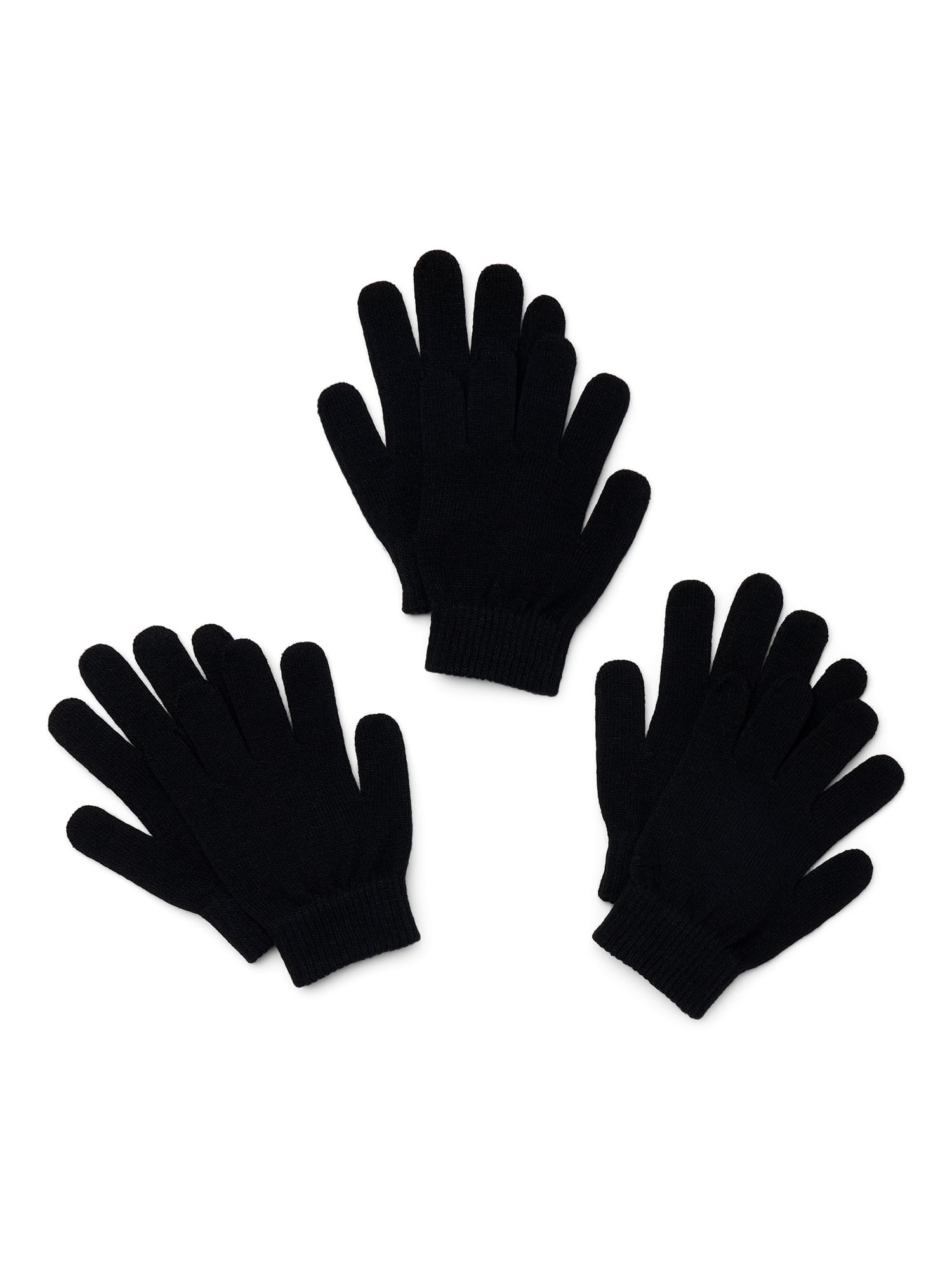 Wonder Nation Boys Knit Gloves, 3-Pack