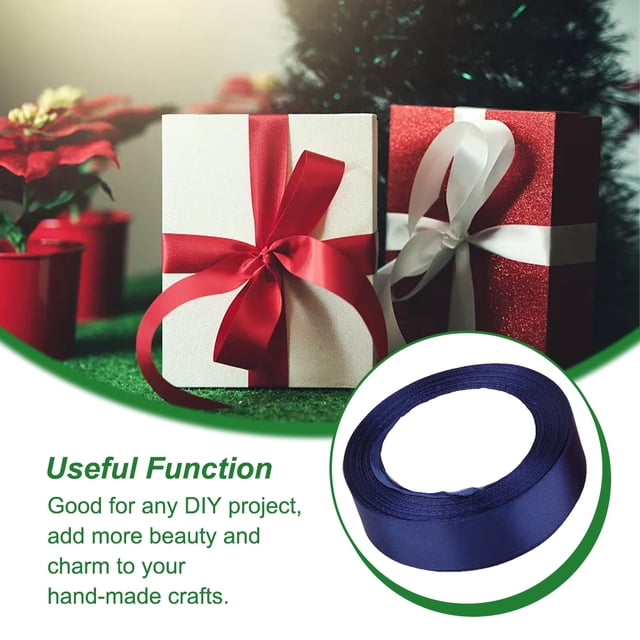 Gift Ribbon Wedding Decorations Clothes Making Supply DIY Craft Accessories Light-weight Polyester Ribbons for Ornaments Dark Blue 38