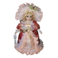 thumbnail image 1 of Muñecas en miniatura de casa de muñecas 30cm Vintage Porcelana Chica Muñecas Personas Figuras Con Ropa Vintage Rojo Magideal Muñecas en miniatura de casa de muñecas, 1 of 5