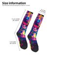 thumbnail image 2 of Fotbe Neon Pop Art Pitbull Calcetas Divertidas Estampadas para Hombre y Mujer, Calcetas de Algodón hasta la Rodilla para Caminar, Correr, Enfermería y Embarazo, 2 of 6