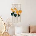 thumbnail image 6 of Macrame Wall Hanging Boho Wall Decor with Chic Woven Leaf Tassels Art Boho Chic Woven Decoration for Bedroom Living Room Apartment Dorm Gallery Perfect Handmade Gift Ideas (Yellow), 6 of 7