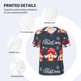 thumbnail image 3 of Hirioo Three Cute Christmas Gnomes for Men's Baseball T-shirt Shirts Short Sleeve Casual Summer Button Stretch T Shirts,Size S-4XL-X-Large, 3 of 7