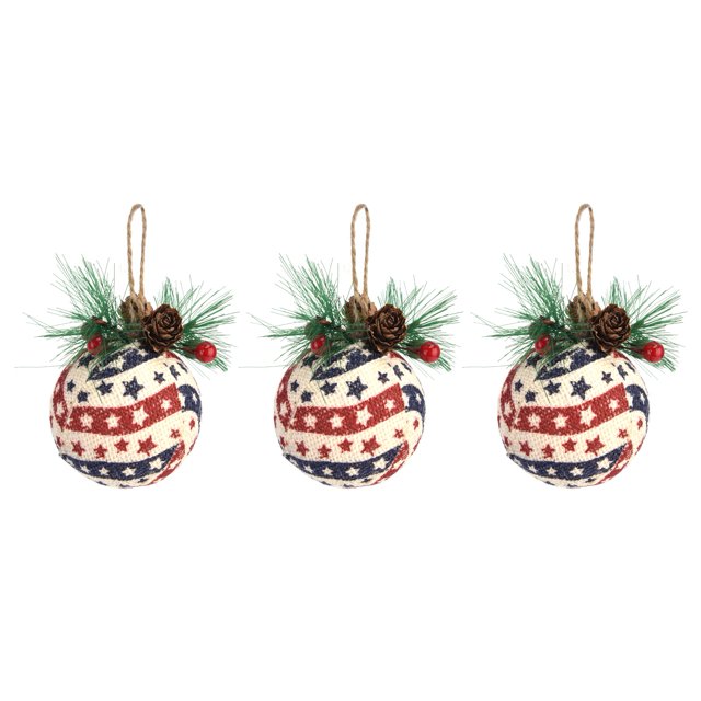 Bolas de Navidad, 3 piezas de bolas de Navidad con decoraciones de temporada, colgante de Navidad de primera calidad