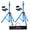 Sky Blue, variant on Professional PA Speaker Stand Pair - Adjustable Height 31 to 54 Inches, Heavy Duty Steel Tripod with 35mm Insert, Holds Up to 132 Lbs for DJ, Studio, Live Sound Speaker Mount