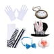 thumbnail image 1 of Conjunto de disfraz de conejo blanco, vestido de conejito, accesorio de disfraz de Cosplay, con orejas de conejo para fiesta, 1 of 9