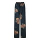 thumbnail image 4 of Pantalones largos de mujer Pantalones casuales sólidos Pantalones de pierna ancha de cáñamo de algodón cómodos Pantalones largos de cintura elástica Odeerbi ODB-2, 4 of 8