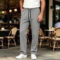 thumbnail image 2 of Vetsdori Mens Drawstring Pants Athletic Sport Pockets Straight Leg Breathable Pantalones Stylish Quick Dry Track Pants for Men Big and Tall, 2 of 4