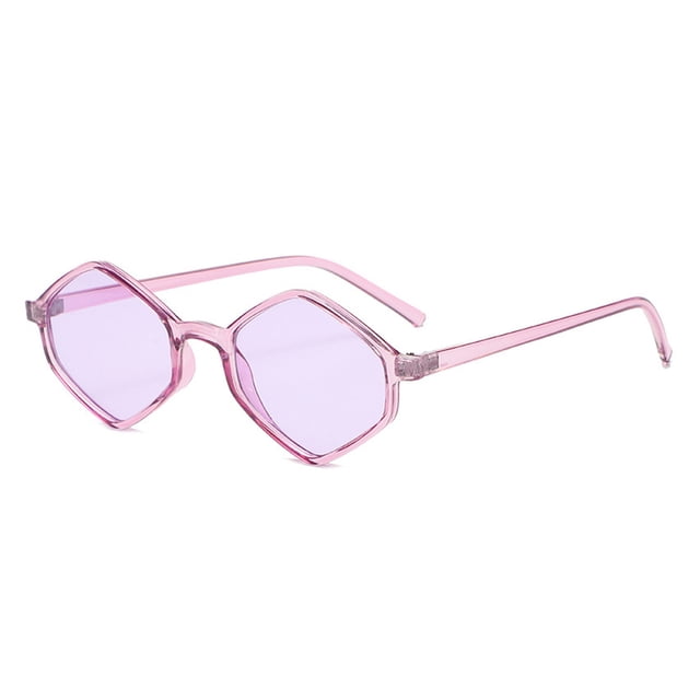 Gafas de sol con montura pequeña en forma de diamante transfronterizas europeas y americanas, hechas de PC