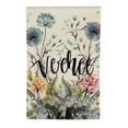 thumbnail image 2 of PHYHOO  Spring Summer Flower Garden Flag Double Sided, Seasonal Welcome Yard Outdoor Flag White, 2 of 6