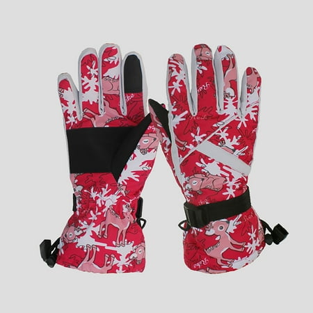 

TUOBARR Adult Winter Warm Waterproof Windproof Snow Snowboard Ski Sports Gloves