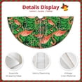thumbnail image 3 of Defioc Flamingo for Christmas Tree Skirt Snowman Xmas Tree Skirt Farmhouse Christmas Decorations Tree Mat for Holiday Party Decor-36", 3 of 6