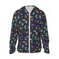 thumbnail image 1 of Balery Shells and Seaweed Sudadera ligera de manga larga con capucha y protección solar UPF 50+ para hombre y mujer, ideal para pesca y running-Small, 1 of 7