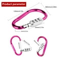 thumbnail image 6 of Combination Locks, 3-Digit Heavy Duty Carabiner Clips, D-Shaped Code Lock for Bicycles Security Cable Lock, Outdoor Lock, 6 of 20