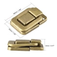 thumbnail image 2 of Uxcell Toggle Latch, 48mm Brass Decorative Hasp Wooden Box Catch w Screws 2Pcs, 2 of 6