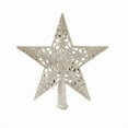 thumbnail image 2 of Christmas Tree Topper Star Christmas Decorations Outdoor Christmas Hollowed-out Glitter Tree Top Star Christmas Tree Top Five-pointed Star Christmas Decoration Ornaments For Tree Decorations, 2 of 3