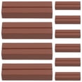 thumbnail image 3 of Wooden Card Holder for Holding Notes Photos and More 10pcs Brown Wood Stand, 3 of 11
