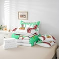 thumbnail image 6 of Manfei Personalized Initial Alphabet A 7-Piece Twin Bedding Sets for Children Kids Boys,Baseball Print Bedding Comforter Set,Abstract Graffiti Splash Breathable Sheet Sets, 6 of 8