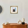 Bronze 4x4 Frame With Mat - 8x8 Frame For a 4