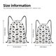 thumbnail image 2 of Fotbe Border Collie Dog Bolsa Mochila con Cordón Estampada, Bolsa de Gimnasio Deportiva, Bolsa Cinch, Bolsa con Cordón para Hombres y Mujeres-Small, 2 of 6