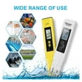 thumbnail image 3 of High Accuracy TDS Meter Digital Water Tester Digital 0-14 PH Meter Tester 0-9990ppm TDS&EC LCD Water Purity PPM Aquarium Filter ,Accurate - PH WITH BATTERY_X, 3 of 7