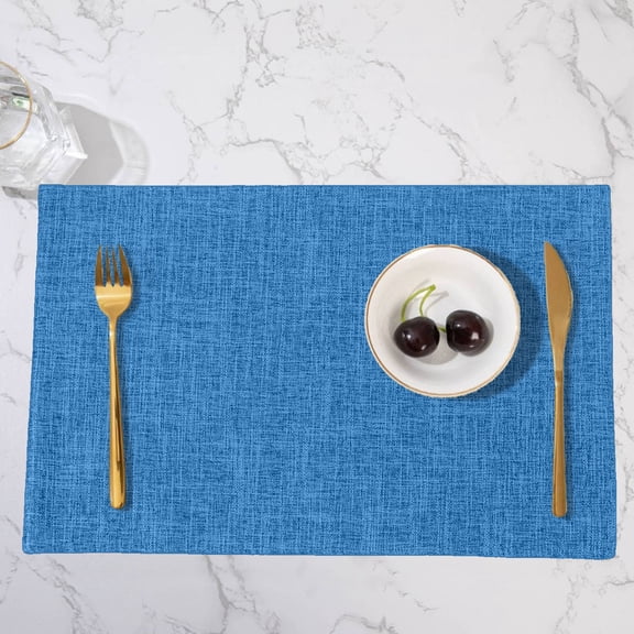 Placemats for Dining Table 11.8x18.1, Heat Insulation Mats Double Sided, Non Slip Reversible Table Mats, Stylish Western Home Kitchen Heat Resistant Placemat for Hot Dishes