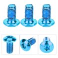 thumbnail image 3 of 1 Box/12PCS Titanium Steel Brake Pad Screws Brake Fixing Screws Durable Screws for Mountain Bike (Blue), 3 of 7