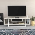 thumbnail image 2 of Asal 47" Modern Metal Wood TV Stand for 55 inch TV Marble White, 2 of 5