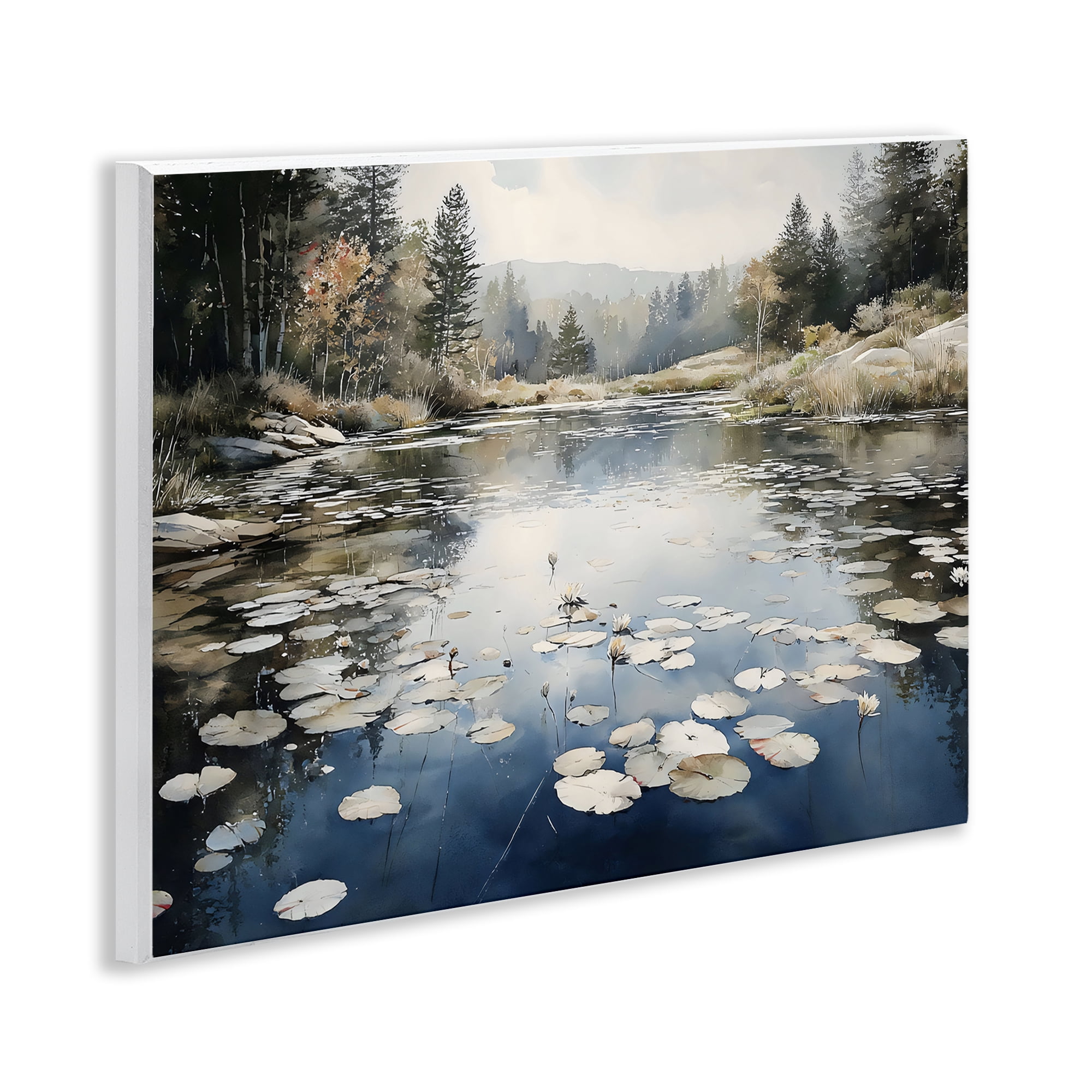 Stupell Industries Still Pond with Morning Reflections Wall Plaque Art, design by Franklyn Gregory
