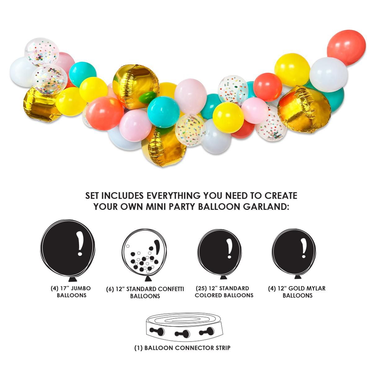 Kit de guirlande de ballons "Graduation Time" Packed Party
