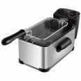 thumbnail image 3 of Barara King 3.2 Quart Electric Stainless Steel Deep Fryer with Timer, 3 of 11