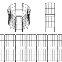 10 - Panel Metal Garden Fence, 38in Height Animal Barrier Fence for Yard, Decorative Fence for Garden, Easy Installation