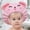 Pink, variant on Food-Grade Soft Silicone Baby Shower Cap Shield, Adjustable Kids Bath Visor Hat, Cute Dinosaur Cartoon Eye & Ear Protection for Toddlers, Shampoo Water Foam Guard for Bathing Haircut Sun Shade