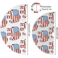thumbnail image 3 of FMSHPON USA Flag Elephant Xmas Christmas Tree Skirt Stand Mat for Holiday Party Decoration Indoor Outdoor 36 inches, 3 of 6