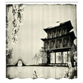 thumbnail image 2 of Ambesonne Japanese Shower Curtain, Landscape of Far East, 69"Wx75"L, Black Beige, 2 of 4