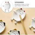 thumbnail image 5 of Cuisine Porte-Cuillère en Céramique Mignon Animal Porte-Ustensiles en Porcelaine Porte-Ustensile Reste Noël Cuisine Nouveauté Cadeau pour Repose-Ustensile Baguettes (Rouge), 5 of 5