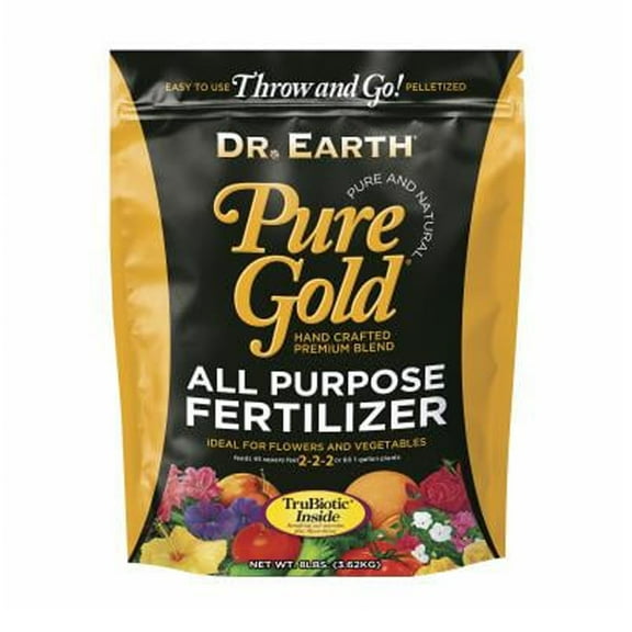 Dr Earth 249917 8 lbs Pure Gold All Purpose Fertilizer
