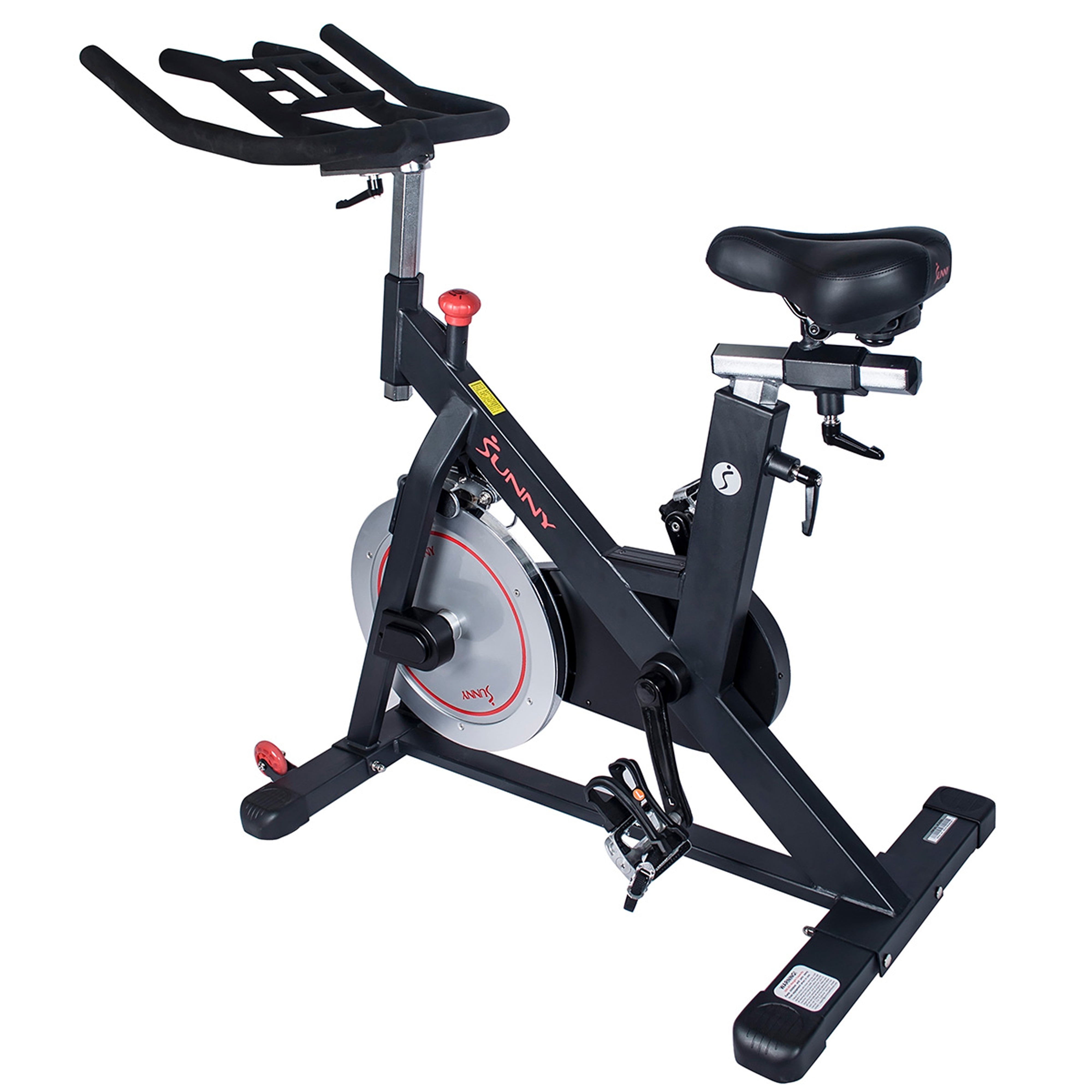 Sunny Health Fitness Magnetic Indoor Cycling Bike 44 lb Flywheel Upright Exercise Spinner for Adults SF B1805 Walmart