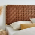 thumbnail image 7 of Headboard, King Size, Brown Natural, Vegan Leather, Bedroom, Modern Contemporary HB36769, 7 of 7