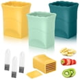 thumbnail image 1 of Juego de 3 rebanadores de tazas, rebanador de huevos y plátanos, cortador de fresas, rebanador de frutas y verduras con cepillo, rebanador de cocina, 1 of 4