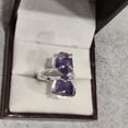 thumbnail image 6 of Natural Amethyst Ring, Rough Amethyst Gemstone Ring, Feb Birthstone, Double Stone, 925 Sterling Silver, Womens Ring, Christmas, Thanksgiving, Handmade, Statement Jewelry, Rough Gemstone Jewelry, 6 of 6