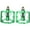 Green, variant on upanbike Mountain Bike Pedals Aluminum MTB Flat Pedals, Black
