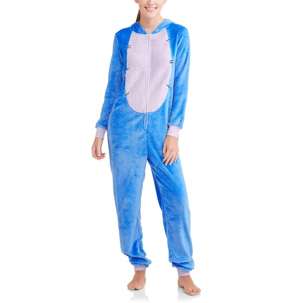 Lounge or take a nap in your Disney Adult Eeyore Onesie Pajama. Soft fleece  union suit has embroidered face and 3D details like ears, faux fur, and ...